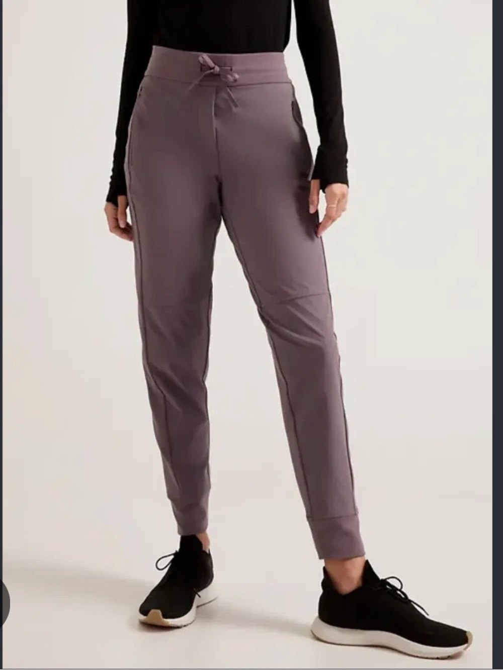 Athleta Dusk Violet Headlands Hybrid Trek Mid Rise Joggers